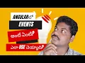 Angular Events Mastering Event Handling in a Crash Course Step by Step in Telugu