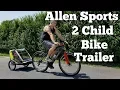 Allen Sports Deluxe 2 Child Bike Trailer trailer