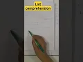 Python 3 - 12 List Comprehension