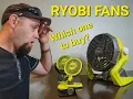 Ryobi personal fans 4V vs 18V