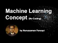 Machine Learning Concept No Coding