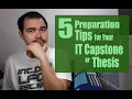 5 Preparation Tips for Your IT Capstone