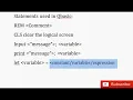 Qbasic General Statements