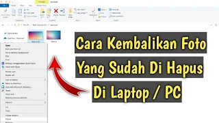 cara mengembalikan foto yang terhapus di laptop pc