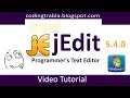Install jEdit 5 4 0 on Windows 7 - Programmer s Text Editor byAO