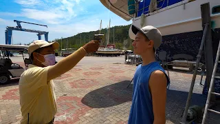 Lockdown Life on the Hardstand | Haircuts, holes and breaking tools Episode 185 (Sailing Catalpa)