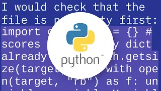Why do I get Pickle - EOFError Ran out of input reading an empty file