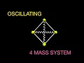 Three Ways to Solve This 4 Mass Oscillator Energy Python Lagrangian