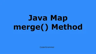 Java Map merge Method