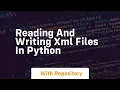 Reading and Writing XML Files in Python