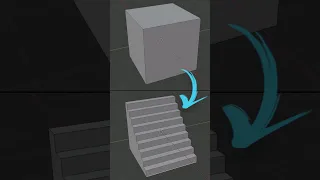 How to make stairs in Blender using Bevel