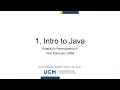 Praktikum Pemrograman II - 1 Intro to Java