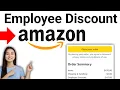 How to Use Amazon employee discount On Amazon 2026