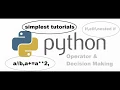 Operators With Decision Making Statement Python Beginners Python Ifelse Statement