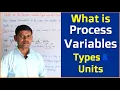 What is Process variable types of process and units of measurements in Industrial Automation System
