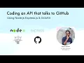 Building an API with Node js Express js and OctoKit Tutorial that talks to GitHub