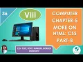 Use of CSS properties- Text Font Margin Border