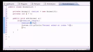 Java Programming Tutorial 58 Array Holding Many Objects