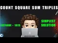 Count Square Sum Triples Simple and Easy Solution Leetcode 1925 codestorywithMIK