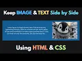 How to Keep Image Text Side by Side using HTML CSS