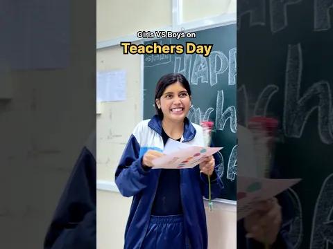 Girls VS Boys on Teachers Day 🤣🤌🏻 #shorts