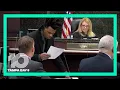 Accused killer Ronnie Oneal III cross-examines his son at murder trial