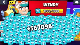 WENDY NEW BRAWLER 1900 CREDITS BRAWL STARS NEW UPDATE