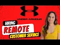 Under Armour Hiring Remote Work From Home Seasonal Support With No Degree Required USA Only