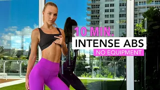 Download 10 Min INTENSE ABS Workout / Crush Your Abs And Core / No Equipment / - Angela Kajo MP3