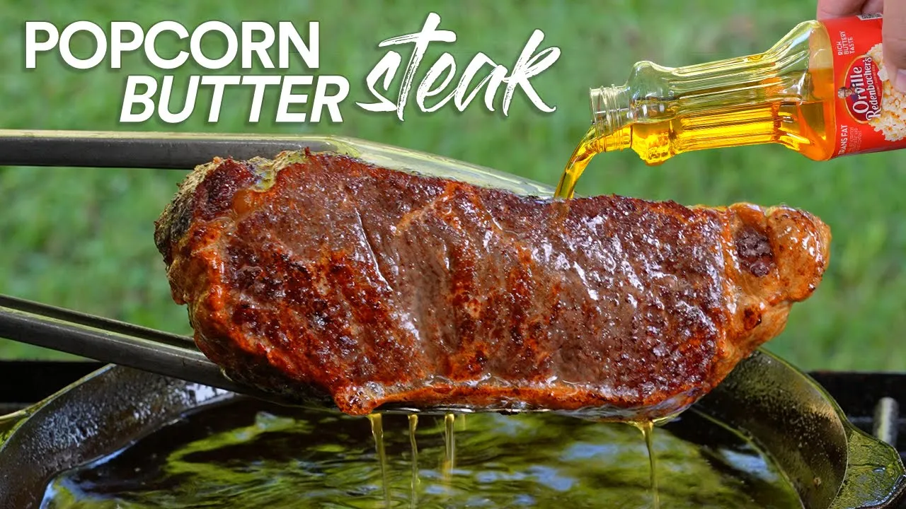 I deep fried STEAKS in Movie Theater BUTTER and this happened!