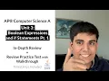 APCS Unit 3 Part 1 Boolean Expressions In-Depth Review and Practice Test AP Computer Science A