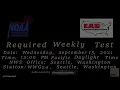 NOAA WEATHER RADIO - Required Weekly Test-Sep 15 2021 12 00pm PDT