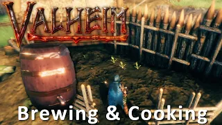 Brewing my First Mead in Valheim Farming Turnips Carrots to Cook
