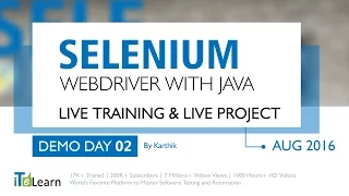 Selenium with Java Advanced Framework Training and Project for beginners day 02