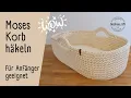 Moses basket Crochet with invisible join easy