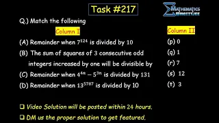 Problem on Binomial Theorem Solution for Task IIT-JEE Mathematics by SG Sir