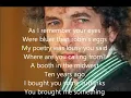 Joan Baez - Diamonds and Rust (With Lyrics)