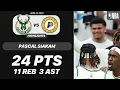 PASCAL SIAKAM vs MILWAUKEE BUCKS 24 PTS 11 REB 3 AST 3 STL NBA PLAYOFFS Highlights 04-22-2025