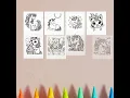 Magical Unicorn Coloring Pages Unicorn Cats Cupcakes 60-Page PDF Instant Download