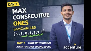 Accenture Coding Question Asked Today Max Consecutive Ones LeetCode 485