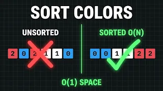 Sort Colors Dutch National Flag Algorithm LeetCode 75 Python