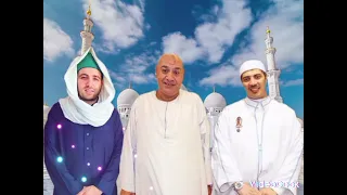 الحاج احمد ابراهيم والشيخ الشيخ جابر البغدادي وسيدي الشيخ عبد العليم جوده البكري 