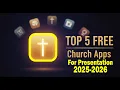Top 5 Best Free Church Presentation Software OpenLP Quelea Holyrics OpenSong Psalm