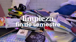 limpieza de FIN DE SEMESTRE 📚 adiós a la universidad