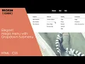Mega Menu with Dropdown Submenu using CSS and JavaScript