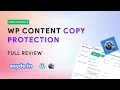 How to Easily Disable Right Click in a Wordpress Site Wordpress Tricks 2020 Content Protection