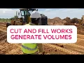CUT AND FILL WORKS PROCEDURE GENERATE VOLUMES