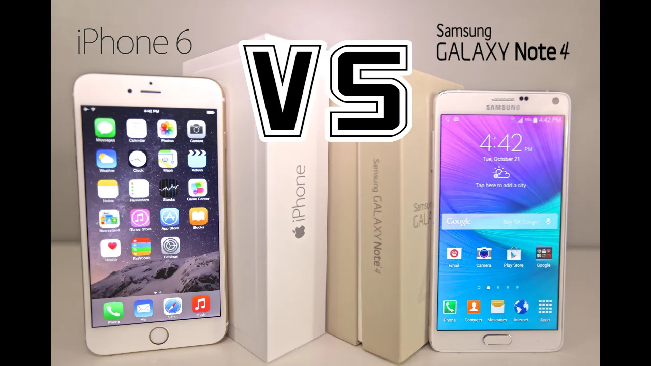 Samsung Galaxy Note 4 vs iPhone 6 Plus - Speed Test