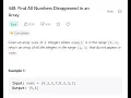 003 Find All Numbers Disappeared in an Array - C
