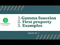Gamma function and its properties Beta and Gamma Function Lecture 1 Examples on Gamma Function